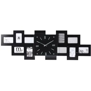 home&styling collection Wanduhr 80 cm rund schwarz