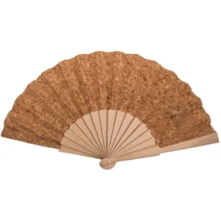 Out of the Blue Fächer aus Holz und Kork, Nature, ca. 23 cm