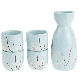 Lachineuse 2409 Sake-Set und Karaffen, Porzellan, Kirschbaum Blau