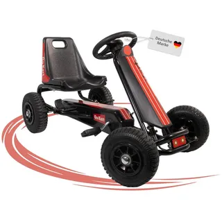 Lemodo Go Kart Tretauto für Kinder von 4 bis 6 Jahre, Kinderfahrzeug mit Luftreifen