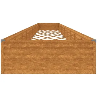 Hochbeet 960 x 100 x 36 cm Cortenstahl