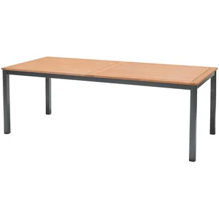 AMBIA GARDEN Gartentisch 90 x 74 x 206 cm Dunkelgrau