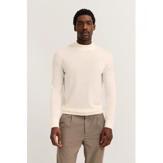 bugatti Rollkragenpullover »Regular Fit« aus Merino-Wolle-Seide-Mix, beige