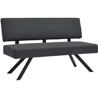 byLIVING Sitzbank Toronto Dunkelgrau 138 x 83 x 60 cm