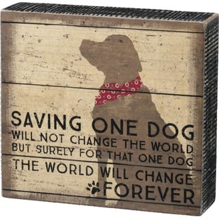 Primitives by Kathy 33718 Schild mit Aufschrift "One Dog"