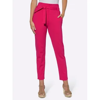 Webhose HEINE, Damen, Gr. 34, Normalgrößen, pink, 70% Viskose, 25% Polyamid, 5% Elasthan, unifarben, 7/8-Länge, Hosen Webhose