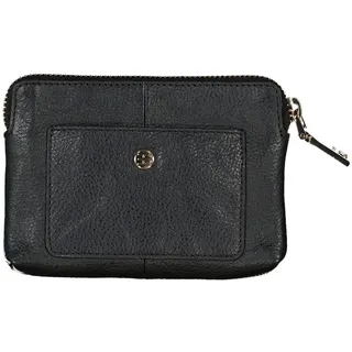 ESPRIT Leder Geldbörse Small Leather Wallet Zip Around Black schwarz - Schwarz