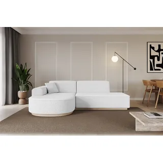 altdecor Eckcouch Polyester L-förmig 3-Sitzer Weiß