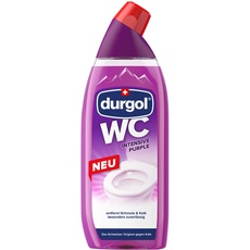 durgol WC Reiniger Intensive Purple mit frischem Duft - Reinigt, schützt und pflegt die Toilette - Toilettenreiniger Urinstein & Kalk - Klo-Reiniger flüssig - Urinsteinentferner & Kalkentferner 750ml