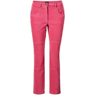 GOLDNER Schlupfhose »Bequeme Samthose mit Wascheffekt«, rosa