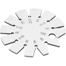 Edelstahl-Fase-Messgerät, Winkelbereich 15–120 Grad, Axt-Winkelmessgerät, Runde Form, Messerwinkelsucher Zum Messen des Messerwinkels