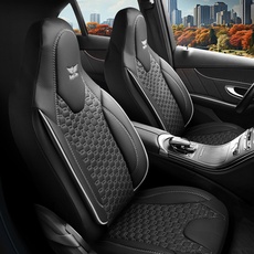 Sitzbezüge passend für Toyota Prius in Schwarz Grau Pilot 8.1