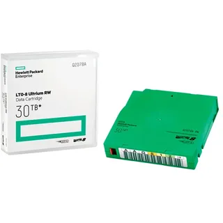 Hpe Lto-8 Ultrium 30tb Rw Datenkassetten Bibliothekspaket Ohne Hüllen - Green