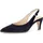 Slingpumps GABOR Damen 42 dunkelblau Ziegenveloursleder Schuhe Slingpumps Trichterabsatz Businessschuh Abendschuh spitzer Form G-Weite