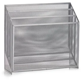 Zeller Present, Zeitungsständer »Mesh«, silberfarben