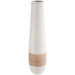 Gilde Bodenvase "Vase Olbia creme H. 66 cm", creme