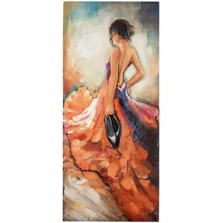 Gilde Gallery Metallbild Kunstobjekt Barefoot Tango 140 x 70 cm)