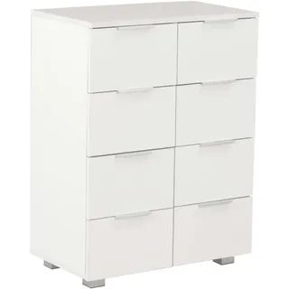 vidaXL Sideboard Hochglanz-Weiß 60x35x80 cm Holzwerkstoff - Weiß