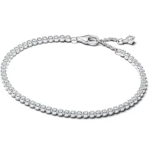 Pandora Timeless Funkelndes Tennisarmband für Damen Silber Zirkonia, 18 cm