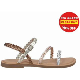 Toms Kira Damen Sandalen Sommer Strand Schuhwerk Metallisch Bunt