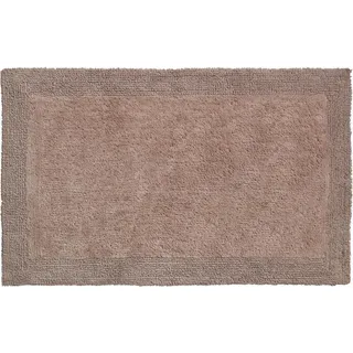 Grund Badteppich , Taupe , Textil , Abstraktes , rechteckig , 50x80 cm , Oeko-Tex® Standard 100 , für Fußbodenheizung geeignet, rutschfest , Heimtextilien, Badtextilien, Badematten