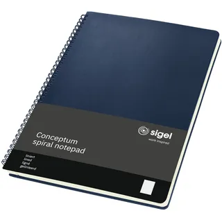 Sigel Notizbuch Conceptum DIN A4 liniert, dunkelblau Hardcover 160 Seiten, 1 St.