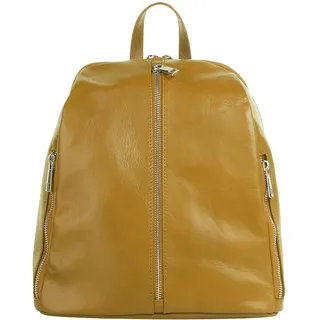 Samantha look Cityrucksack, echt Leder, Made in Italy gelb