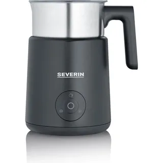 SEVERIN SM 3579 Milchaufschäumer (Induktionstechnologie, Edelstahlbehälter, Schokoladen Funktion) - Schwarz, Silber
