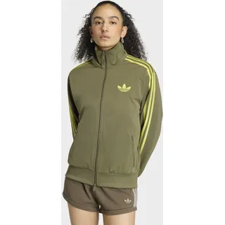adidas Firebird Track Loose Trainingsjacke Olive Strata/Preloved Lime S