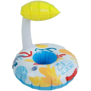 BLUE SKY - Glasboje - Dosenhalter - Aufblasbar - 069350 - Mehrfarbig - Kunststoff - 21 cm - Outdoor - Pool - Outdoor-Spiel - Ab 14 Jahren