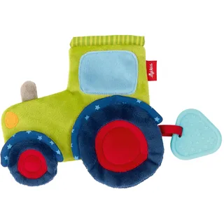 Sigikid Aktiv-Knistertuch Traktor grün/blau