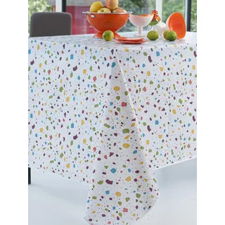 CALITEX Wachstuch, Terrazzo, exotisch, schräg, 140 x 200 cm