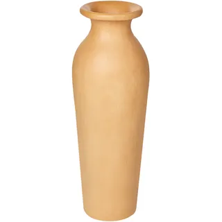 Beliani Dekovase Muar Keramik 60 cm orange