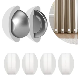 Tyafzzn 8pcs Duschvorhang Beschwerer, Tischdeckenbeschwerer Magnet mit Rostfreier Silikonbeschichtung, Tischdecken Beschwerer Draußen für Flaggen, Vorhänge