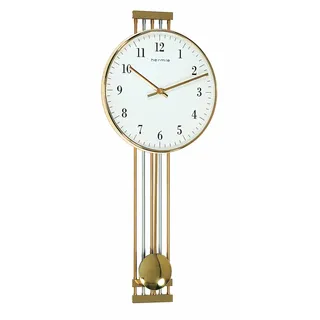 Hermle Uhrenmanufaktur Wanduhr, Metall, Gold, 56cm x 24cm x 7cm