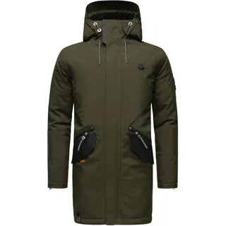 Wintermantel STONE HARBOUR "Wintermantel Ragaan", Herren, Gr. XXL, grün (olive), Obermaterial: 100% Polyester PES.  Obermaterial: Futter: 100% Polyester PES. 100% Polyester PES., Mäntel Wintermantel