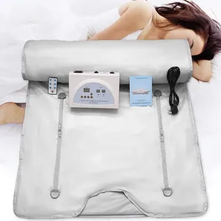 Infrarot-Saunadecke,Portable Sauna Blanket,Detox Therapie Sauna Tragbare Oxford-Saunadecke mit 4 Sicherheitsschutz für heißes Schwitzen, Entspannung für Wellness, Muskelentspannung & Hautverjüngung