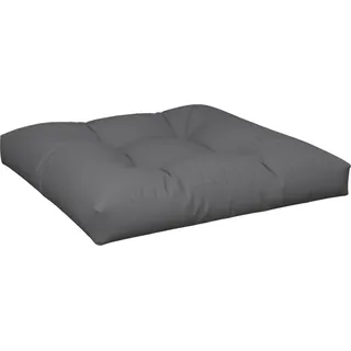 vidaXL Palettenkissen Anthrazit 80x80x12 cm Stoff