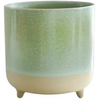 Ivyline Pflanzgefäß, Keramik, Mintgrün, matt, reaktiv, H 12 cm x T 12 cm