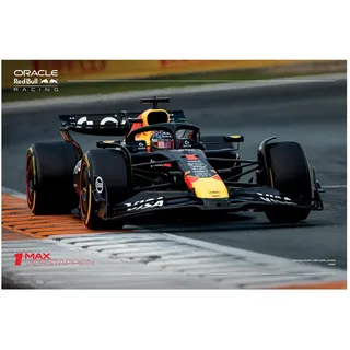 Max Verstappen Maxi-Poster, offizielles Lizenzprodukt, F1-Wandkunst, 90 cm x 60 cm, großes Rennposter, Red Bull Champion Fahrer-Druck, Schlafzimmer, Spielzimmer, Motorsport-Fan, Geschenk
