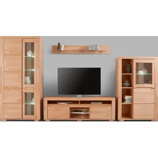 Home Affaire Wohnwand »Denis«, (Set, 4 St.), teilmassives Holz, beige