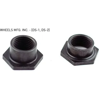 Wheels Manufacturing Dropout Saver Gewindeeinsätze, > 7mm, (VE/2) - Schwarz
