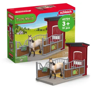 Schleich Farm World Ponybox mit Mustang Stute 42724