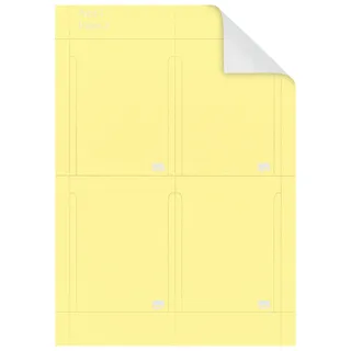 NOBO T-Karten Größe 3 gelb
