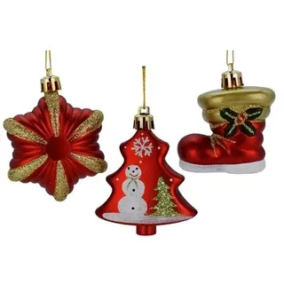 Pre qu' italia Set Tannenbaum Deko Set Assortiert Bunte Weihnachtskugeln