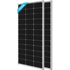 RENOGY 100W 12 Volt (schlankes Design) Solarmodul Monokristallin Solarpanel Photovoltaik Solarzelle Ideal zum Aufladen von 12V Batterien Wohnmobil Garten Camper (100x2)