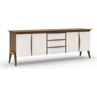 Sideboard Design Luxus 230 x 55 x 83 cm JVmoebel - Weiß, Braun
