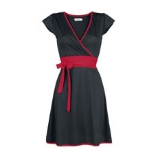 Innocent Hana Dress Kurzes Kleid schwarz rot, Multicolor, M