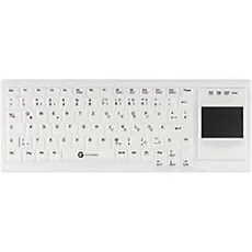 CleanType Xtra Touch Protect WL - Tastatur - 75 % (Compact TKL) - mit Touchpad - kabellos - 2.4 GHz