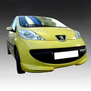 Motordrome Frontspoileransätze (Corners) kompatibel mit Peugeot 107 2005-2009 (ABS)